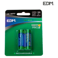 EDM R6 AAA 2600mAh Rechargeable Battery 2 Units