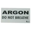 Argon: Do Not Breathe Warning Decal -CRESS Dive Gear Shop halcyon argon do not breathe warning decal