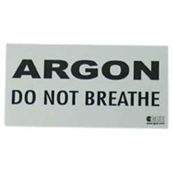 Argon: Do Not Breathe Warning Decal