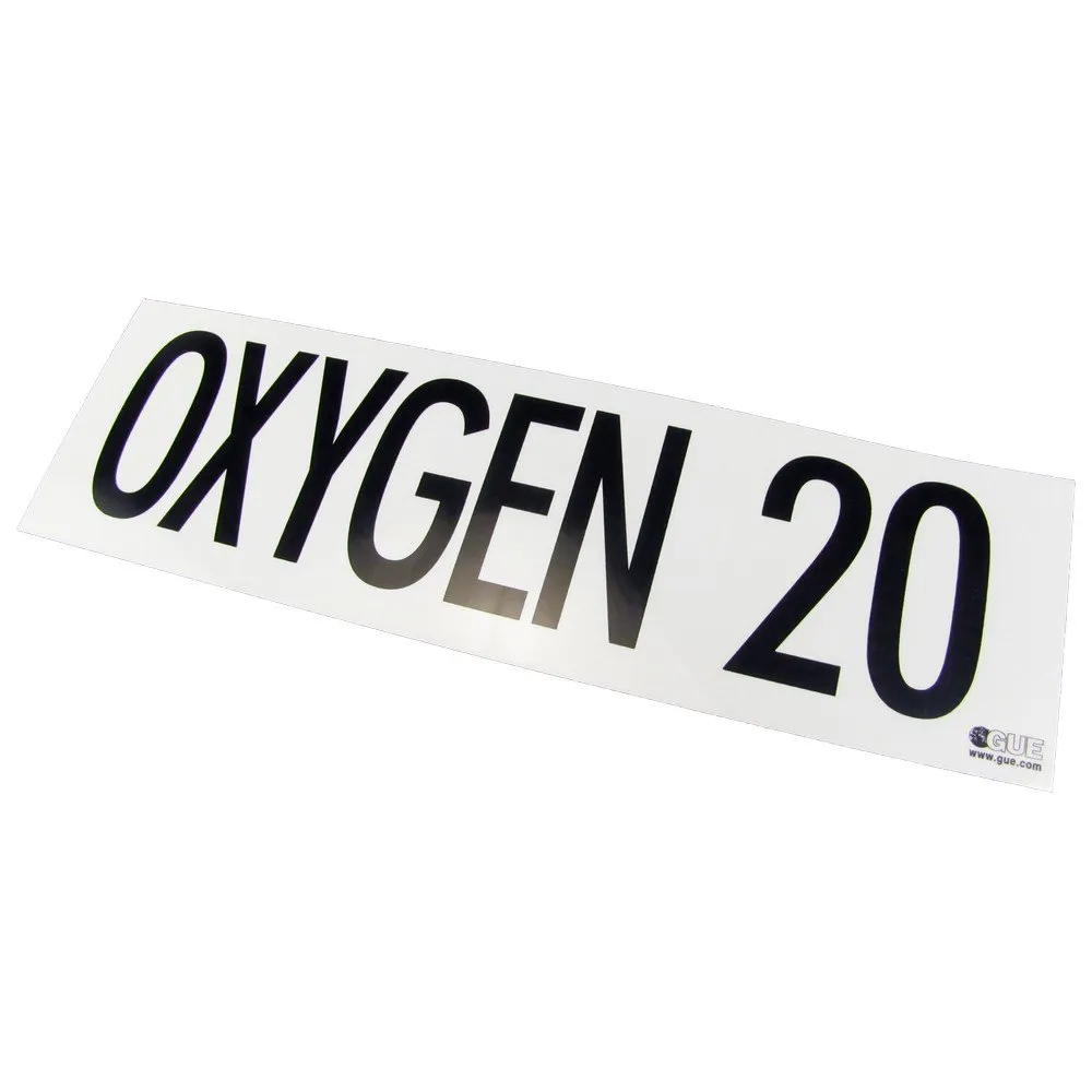 GUE MOD Tank Marking Decals: Oxygen 20 3 GUE MOD Tank Marking Decals: Oxygen 20