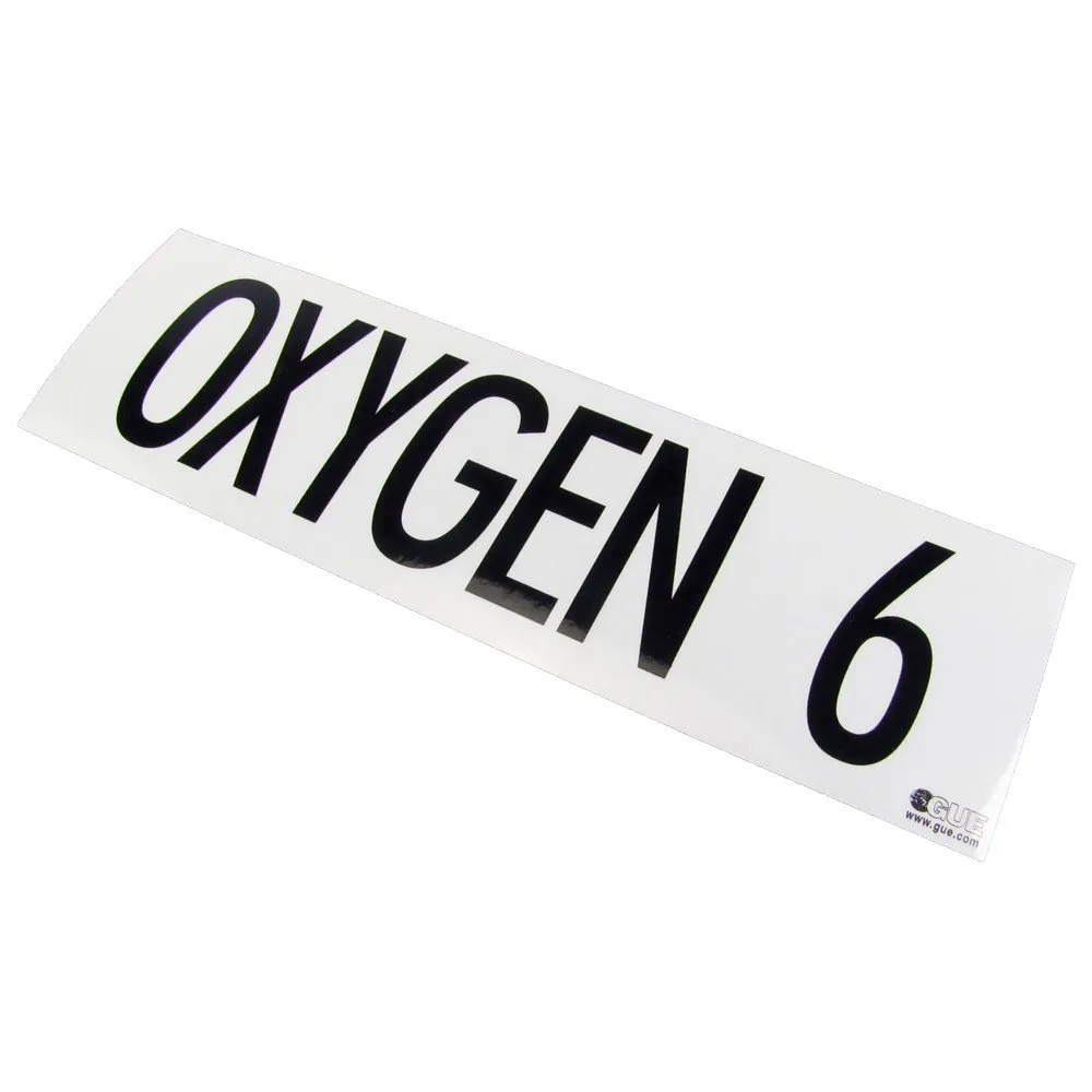 GUE MOD Tank Marking Decals: Oxygen 6 3 GUE MOD Tank Marking Decals: Oxygen 6