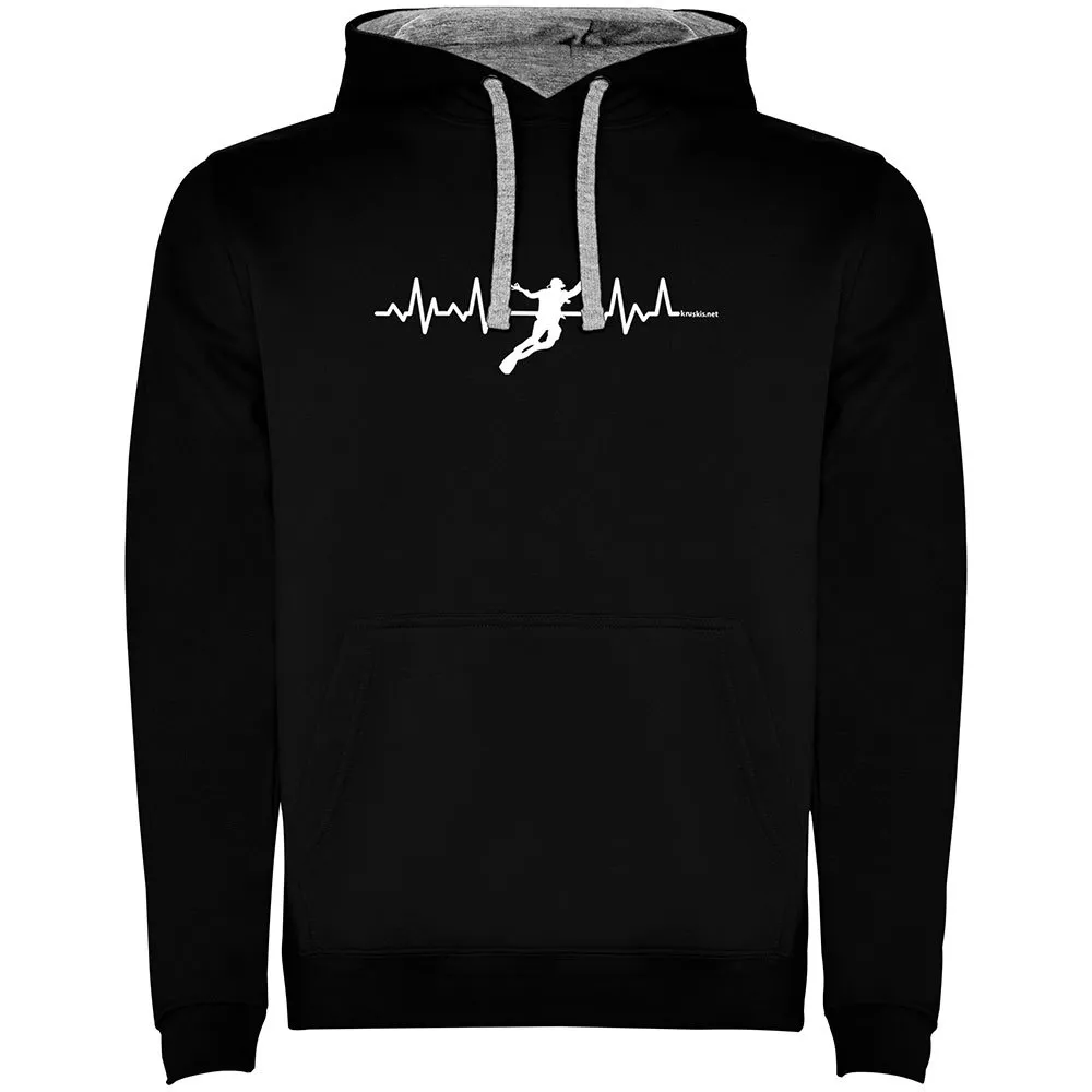 Diving Heartbeat Two-Colour Hoodie 3 Diving Heartbeat Two-Colour Hoodie