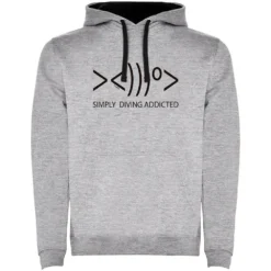 Simply Diving Addicted Two-Colour Hoodie