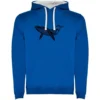 Whale Tribal Two-Colour Hoodie
