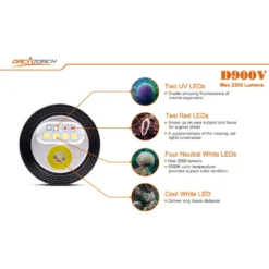 D900V Flashlight -CRESS Dive Gear Shop orcatorch d900v flashlight 6