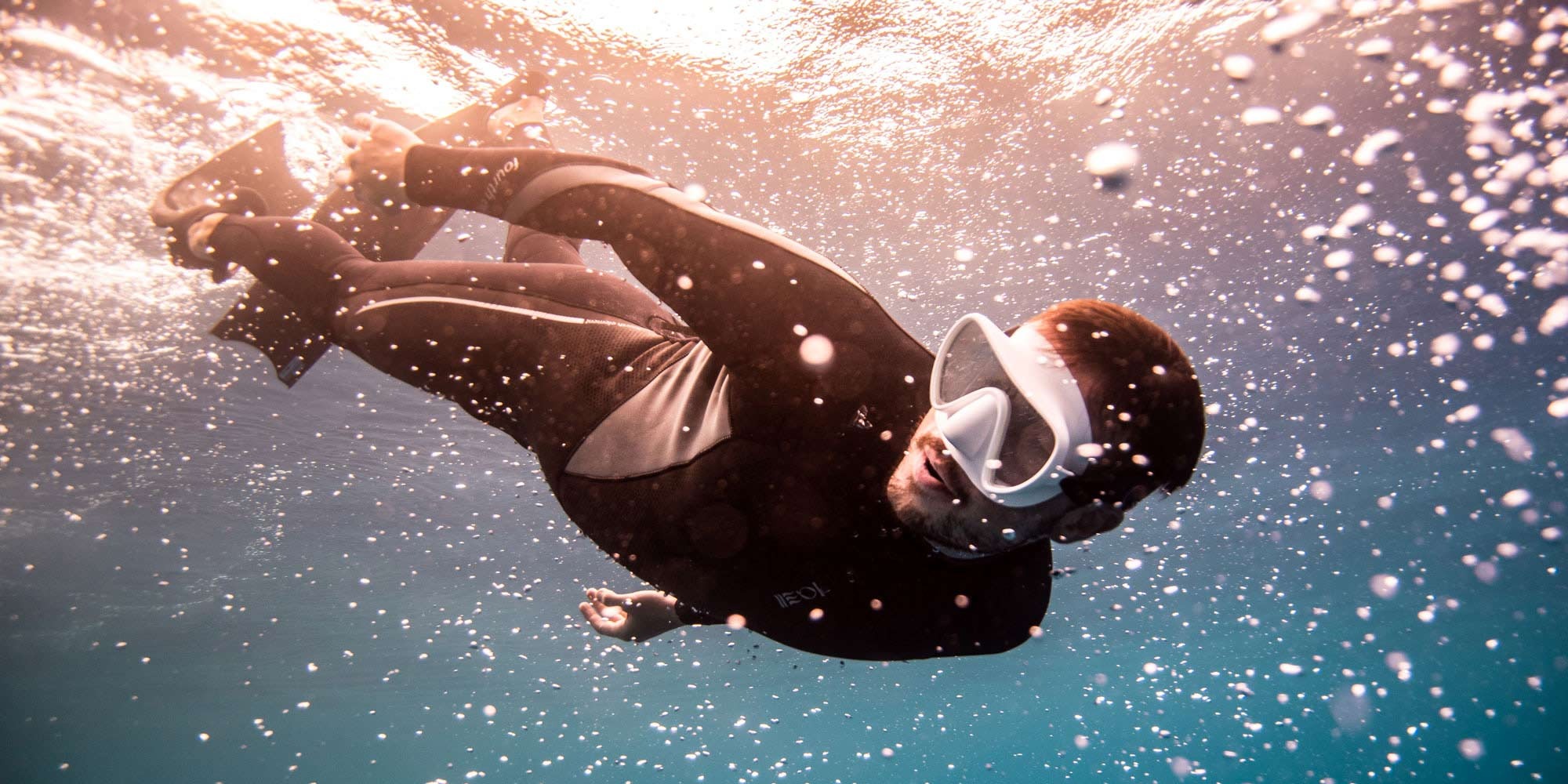 CRESS Dive Gear Shop -CRESS Dive Gear Shop wearing a mask with a beard